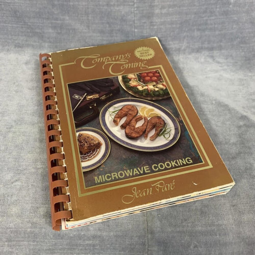Companys Coming Microwave Cooking Jean Pare Cookbook Spiral Vintage 1993